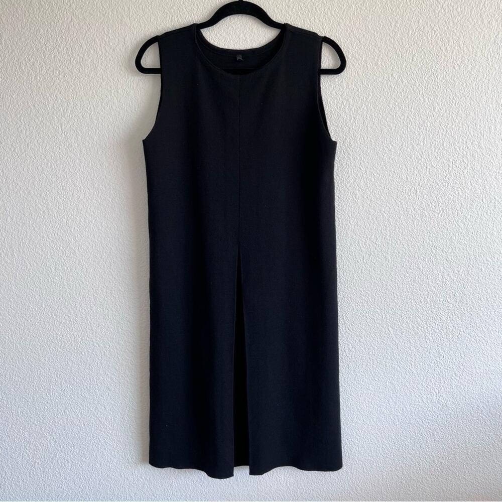 United Colors of Benetton Women's Black‎ Sleeveless Sweater Dress Wool Blend